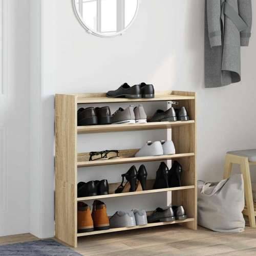 Stalak za cipele boja hrasta 80x25x81 cm konstruirano drvo - sonoma hrast 1 81 cm 80 cm Cijena