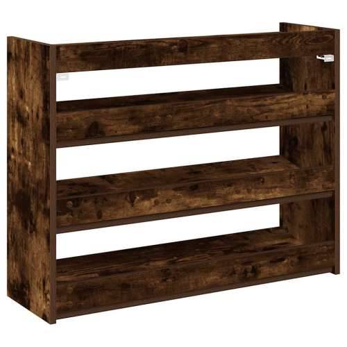 Stalak za cipele boja hrasta 80x25x62 cm konstruirano drvo - Dimljeni hrast 1 62 cm 80 cm Cijena