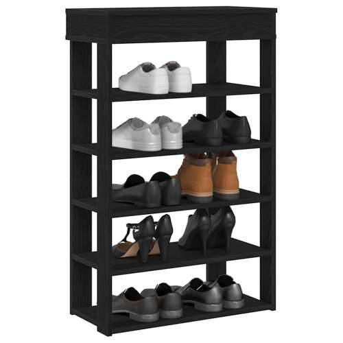 Stalak za cipele crni 60x30x98 cm od konstruiranog drva - Crna 1 60 cm Cijena
