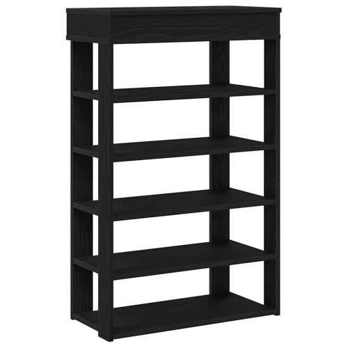 Stalak za cipele crni 60x30x98 cm od konstruiranog drva - Crna 1 60 cm Cijena