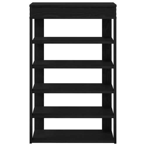 Stalak za cipele crni 60x30x98 cm od konstruiranog drva - Crna 1 60 cm Cijena