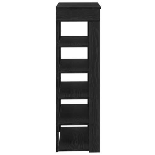 Stalak za cipele crni 60x30x98 cm od konstruiranog drva - Crna 1 60 cm Cijena