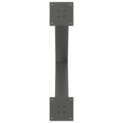 Noge za blagovaonski stol u obliku slova X, 2 kom, antracit, 70 x (72-73) cm, čelik - Antracit 70 x (72-73) cm (80 mm) 2 1 Cijena