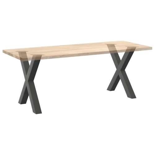 Noge za blagovaonski stol u obliku slova X, 2 kom, antracit, 70 x (72-73) cm, čelik - Antracit 70 x (72-73) cm (80 mm) 2 1 Cijena