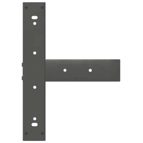 Noge za klub stolić T-oblika 2 kom antracit 50x25x(42-43) cm čelik - Antracit 50 x 25 x (42-43) cm 1 Cijena