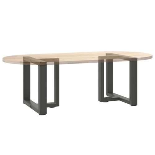 Noge za klub stolić T-oblika 2 kom antracit 50x25x(42-43) cm čelik - Antracit 50 x 25 x (42-43) cm 1 Cijena