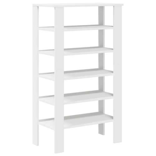 Stalak za cipele bijeli 61x32x105 cm od konstruiranog drva - Bijela 1 105 cm Cijena