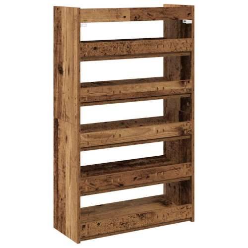Stalak za cipele boja staro drvo 60x25x100 cm konstruirano drvo - Staro drvo 1 100 cm 60 cm Cijena