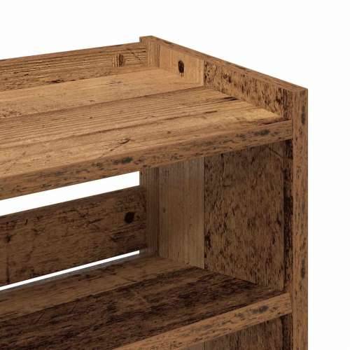 Stalak za cipele boja staro drvo 60x25x100 cm konstruirano drvo - Staro drvo 1 100 cm 60 cm Cijena