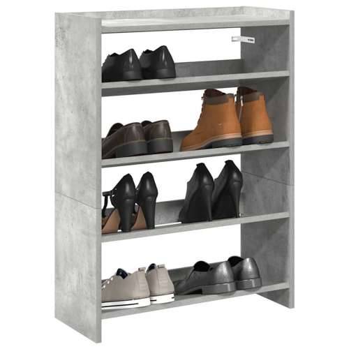 Stalak za cipele boja betona 60x25x81 cm konstruirano drvo - Beton siva 1 81 cm 60 cm Cijena