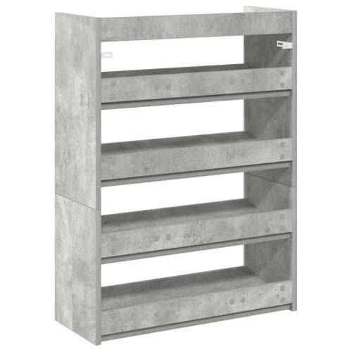 Stalak za cipele boja betona 60x25x81 cm konstruirano drvo - Beton siva 1 81 cm 60 cm Cijena