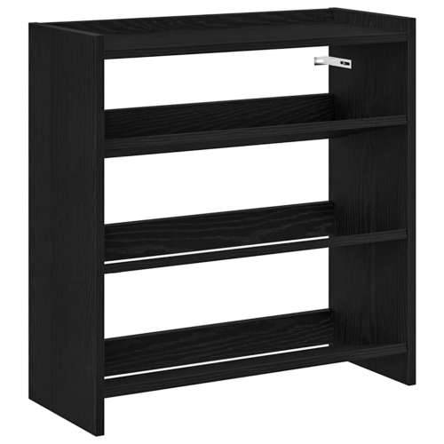 Stalak za cipele crni 60x25x62 cm od konstruiranog drva - Crna 1 62 cm 60 cm Cijena