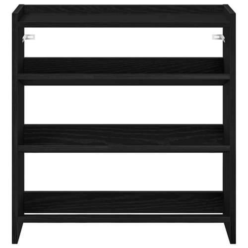 Stalak za cipele crni 60x25x62 cm od konstruiranog drva - Crna 1 62 cm 60 cm Cijena