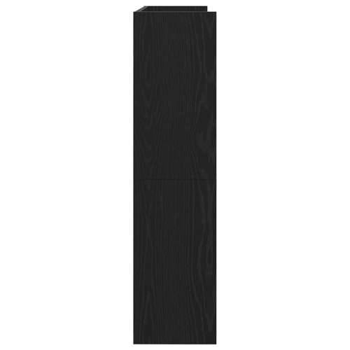 Stalak za cipele crni 80x25x100 cm od konstruiranog drva - Crna 1 100 cm 80 cm Cijena
