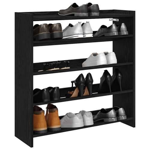 Stalak za cipele crni 80x25x81 cm od konstruiranog drva - Crna 1 81 cm 80 cm Cijena