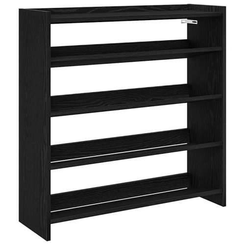 Stalak za cipele crni 80x25x81 cm od konstruiranog drva - Crna 1 81 cm 80 cm Cijena