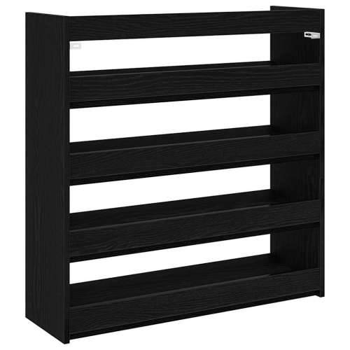 Stalak za cipele crni 80x25x81 cm od konstruiranog drva - Crna 1 81 cm 80 cm Cijena