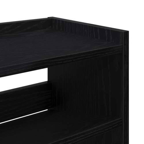 Stalak za cipele crni 80x25x81 cm od konstruiranog drva - Crna 1 81 cm 80 cm Cijena