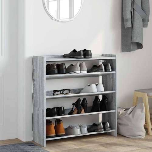 Stalak za cipele boja hrasta 80x25x81 cm konstruirano drvo - Sivi hrast sonoma 1 81 cm 80 cm Cijena
