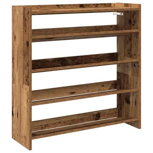 Stalak za cipele boja staro drvo 80x25x81 cm konstruirano drvo - Staro drvo 1 81 cm 80 cm Cijena