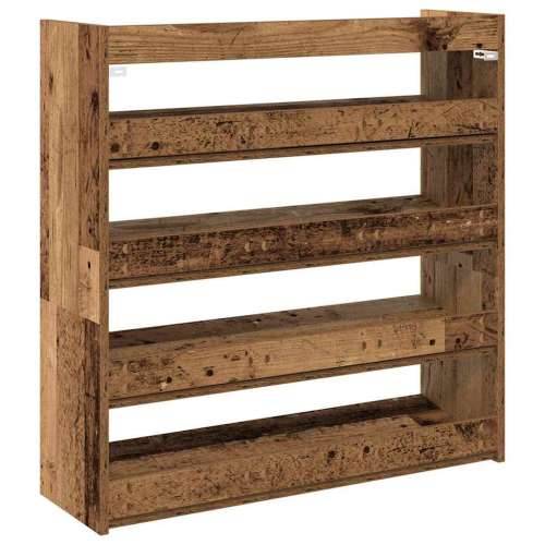 Stalak za cipele boja staro drvo 80x25x81 cm konstruirano drvo - Staro drvo 1 81 cm 80 cm Cijena