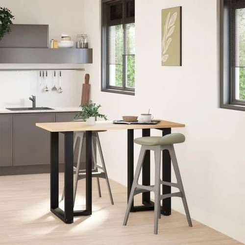 Noge za barski stol T-oblika 2 kom Crne 60x35x(90-91) cm Čelik - Crna 60 x 35 x (90-91) cm 1 Cijena