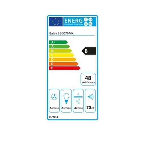 Konvencionalna Napa Balay 3BC076MX 75 cm 590 m3/h 70 dB 220W Čelik Cijena