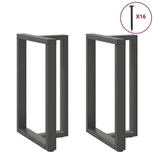 Noge za barski stol T-oblika 2 kom antracit 60x35x(90-91) cm čelik - Antracit 60 x 35 x (90-91) cm 1 Cijena