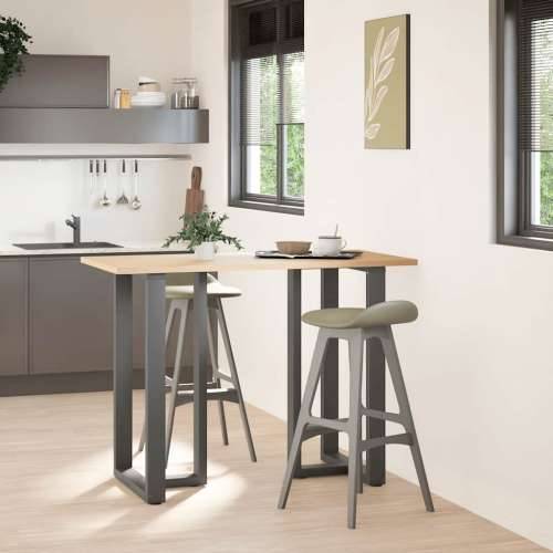 Noge za barski stol T-oblika 2 kom antracit 60x35x(100-101) cm čelik - Antracit 60 x 35 x (100-101) cm 1 Cijena