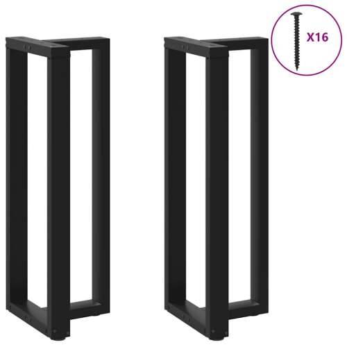 Noge za barski stol T-oblika 2 kom Crne 40x35x(110-111) cm Čelik - Crna 40 x 35 x (110-111) cm 1 Cijena