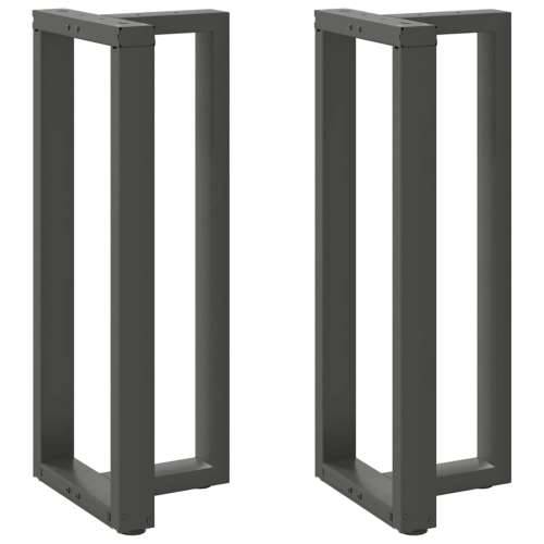 Noge za barski stol T-oblika 2 kom antracit 40x35x(100-101) cm čelik - Antracit 40 x 35 x (100-101) cm 1 Cijena