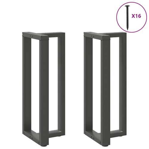 Noge za barski stol T-oblika 2 kom antracit 40x35x(100-101) cm čelik - Antracit 40 x 35 x (100-101) cm 1 Cijena
