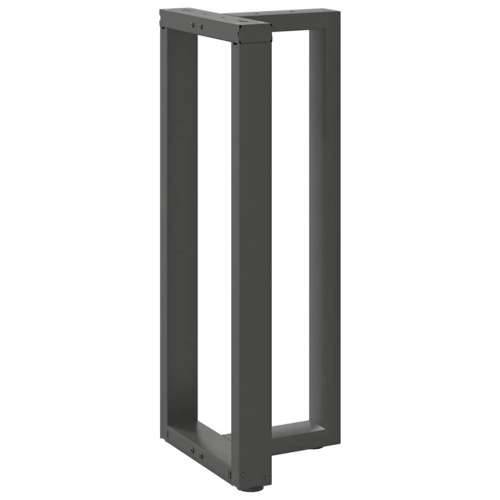 Noge za barski stol T-oblika 2 kom antracit 50x35x(100-101) cm čelik - Antracit 50 x 35 x (100-101) cm 1 Cijena