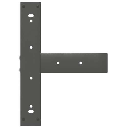 Noge za barski stol T-oblika 2 kom antracit 50x35x(100-101) cm čelik - Antracit 50 x 35 x (100-101) cm 1 Cijena