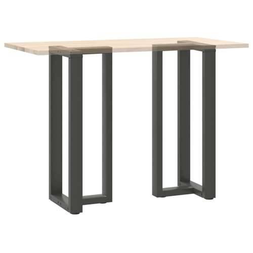 Noge za barski stol T-oblika 2 kom antracit 50x35x(100-101) cm čelik - Antracit 50 x 35 x (100-101) cm 1 Cijena