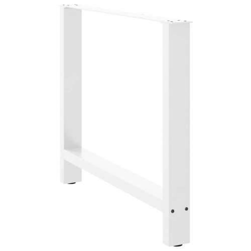 Noge za blagovaonski stol bijele 2 kom 100 x (72-73) cm čelik - Bijela 100 x (72-73) cm 2 1 Cijena