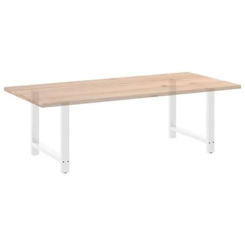 Noge za blagovaonski stol bijele 2 kom 100 x (72-73) cm čelik - Bijela 100 x (72-73) cm 2 1 Cijena