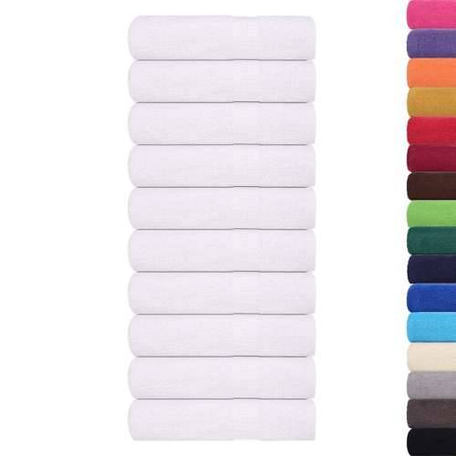 Ručnici za kupanje 10 kom bijeli 100x150 cm 360 gsm 100% pamuk - Bijela 100 x 150 cm 10 Cijena