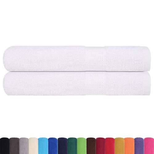Ručnici 2 kom bijeli 100 x 200 cm 360 gsm od 100 % pamuka - Bijela 100 x 200 cm 2 Cijena