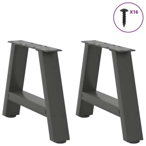 Noge za klub stolić A-oblika 2 kom antracit 30 x (30-31) cm čelik - Antracit 30 x (30-31) cm 1 Cijena