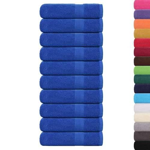 Ručnici za kupanje 10 kom plavi 100x150 cm 360 gsm 100% pamuk - Plava 100 x 150 cm 10 Cijena