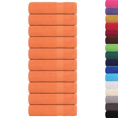 Ručnici za kupanje 10kom narančasti 100x150cm 360gsm 100% pamuk - orange 100 x 150 cm 10 Cijena