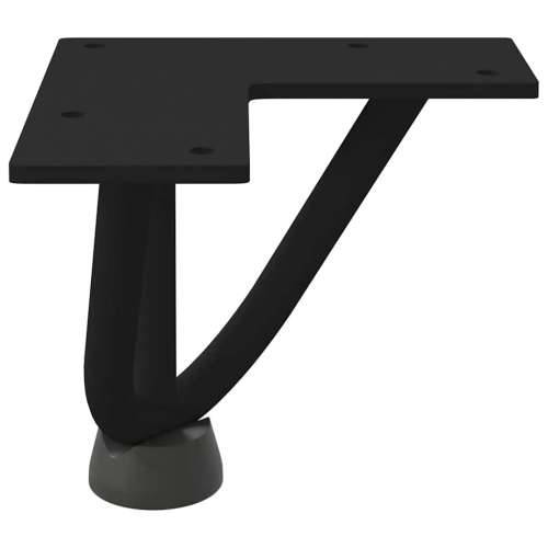 Noge za ukosnice za stolić za kavu 4 kom. Crne 10 cm Puni čelik - Crna 10 cm 1 3 rods Cijena