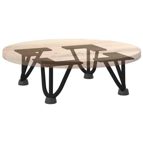 Noge za ukosnice za stolić za kavu 4 kom. Crne 10 cm Puni čelik - Crna 10 cm 1 3 rods Cijena
