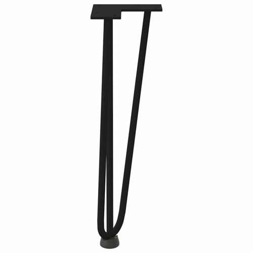 Noge s ukosnicama za stolić za kavu 4 kom. Crne 42 cm Puni čelik - Crna 42 cm 1 3 rods Cijena