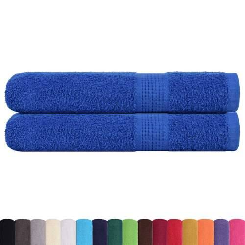 Ručnici 2 kom plavi 100 x 200 cm 360 gsm od 100 % pamuka - Plava 100 x 200 cm 2 Cijena