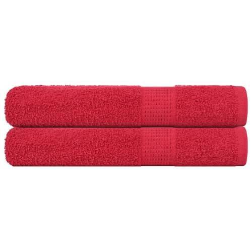 Ručnici za saunu 2 kom crveni 80x200 cm 360 gsm 100 % pamuk - Crvena 80 x 200 cm 2 Cijena