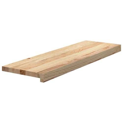 Gazišta za stepenice 2 kom od netretirane masivne hrastovine - Prirodna 80 x 25 x 2 cm 2 Cijena