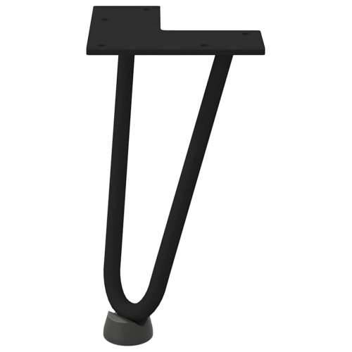 Noge s ukosnicama za stolić za kavu 4 kom. Crne 20 cm Puni čelik - Crna 20 cm 1 2 rods Cijena