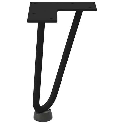 Noge s ukosnicama za stolić za kavu 4 kom. Crne 20 cm Puni čelik - Crna 20 cm 1 2 rods Cijena